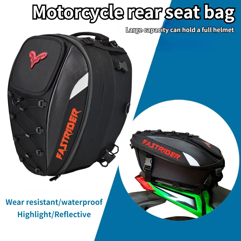 

Вместительный рюкзак для мотоциклетного шлема, водонепроницаемая дорожная сумка для мотоциклиста двойного назначения, на заднее сиденье