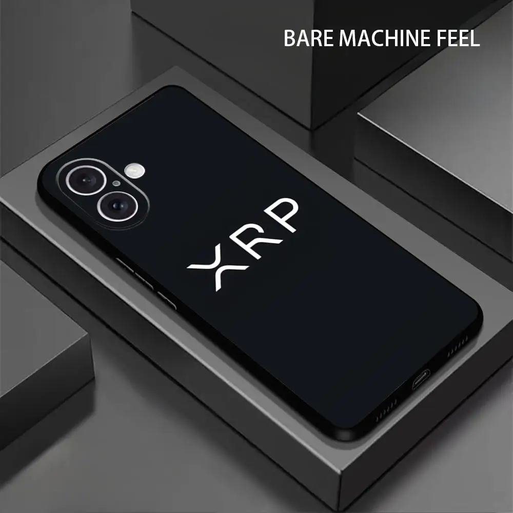 Фото Популярный чехол для телефона с криптовалютой XRP для iPhone 17 16 15 14 13 12 X XR XS 8 Plus Mini Pro Max, мягкий черный противоударный чехол №4