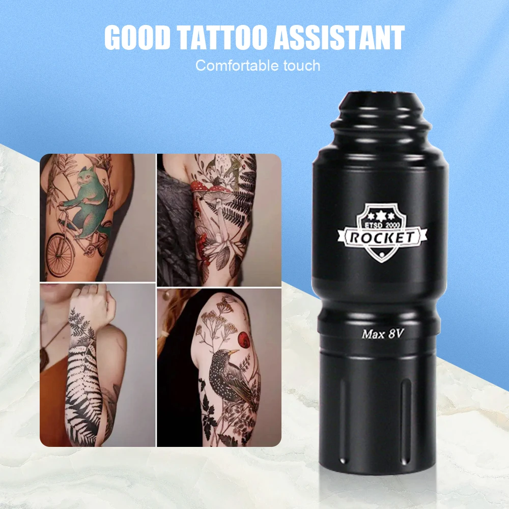 

10000rpm Mini Rocket Rotary Tattoo Pen RCA Jack for Cartridge Needles Professional Short Tattoo Machine Permanent Makeup Tool