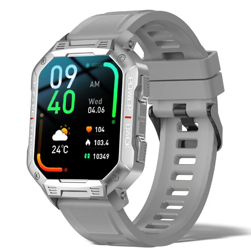 

2023 New Smart Watch Men Military For Android Mi Ios Blood Pressure Waterproof Watches Bluetooth Call Smartwatch Fitness Tracker
