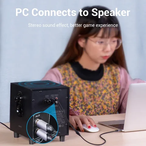 Аудиокабель Vention RCA 3,5 мм на 2RCA