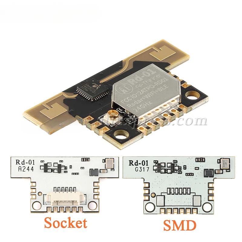 

RD-01 24G Radar Human Body Sensor Radar+BLE+Wifi Wireless RD01 Millimeter Wave Module ISM SMD/Socket
