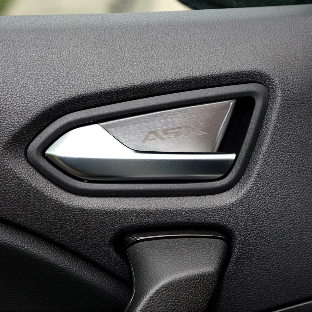 

Аксессуары для 2023 2024 Mitsubishi ASX крышка для внутренней дверной ручки, отделочные Чехлы, металлические наклейки против царапин, 4 шт.