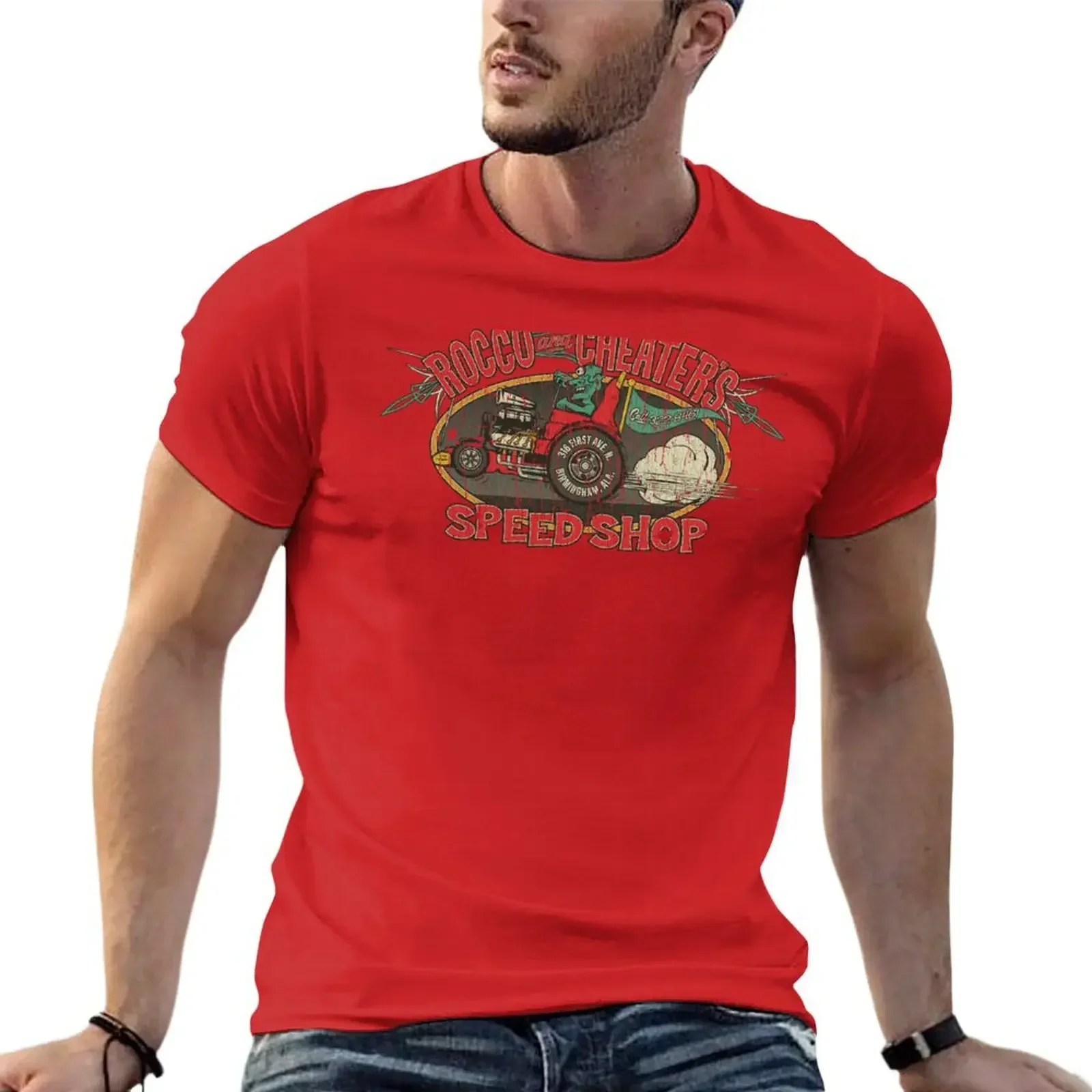 Футболка Rocco &amp Cheater's Speed Shop 1944 изящные мужские футболки на заказ большие и