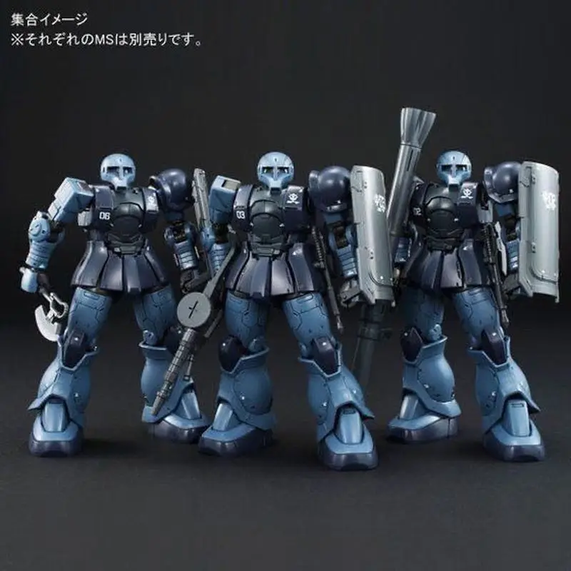 Фото Комплект шарнирной модели HG 1/144 GTO MS-05 Zaku I Black Tri-Starars — Коллекционная фигурка меха, роскошный набор для сборки №1