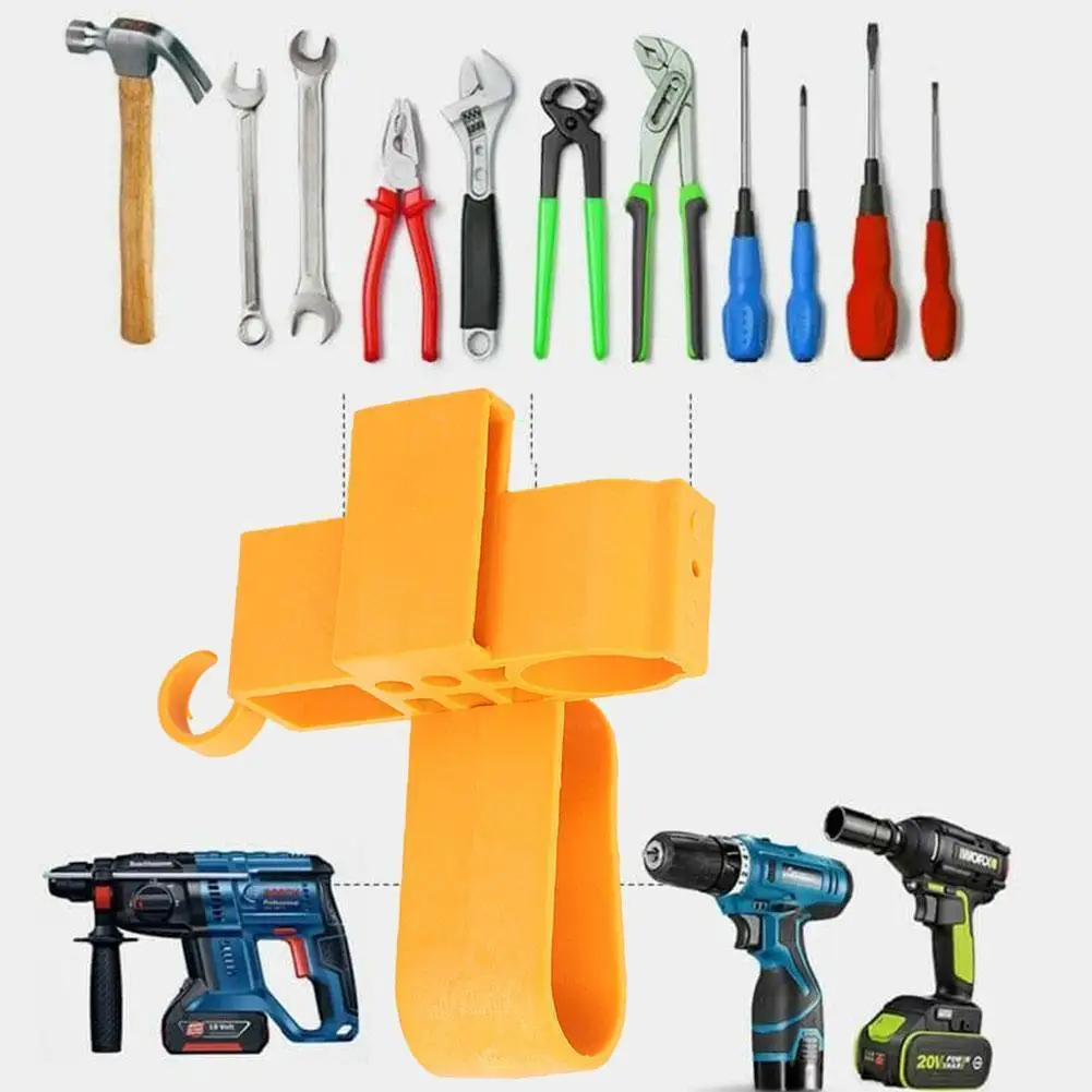

Multifunctional Electric Wrench Waist Hanger Hanging Bracket Plastic Woodworking Kit Drill Bricklayer's Cover Belt Rack Hoo T7e5