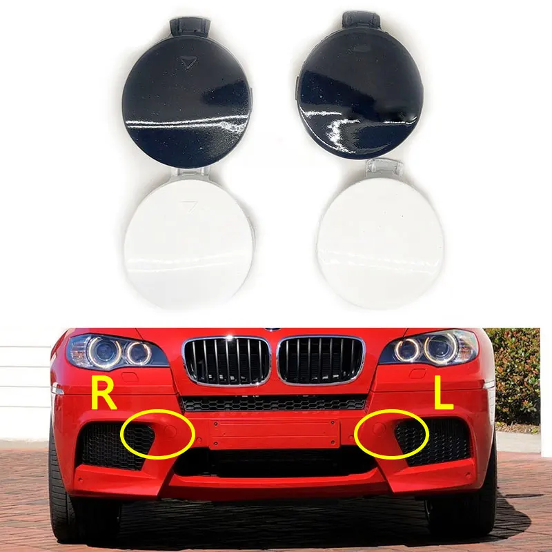 

Front Bumper Tow Hook Eye Cover Trailer Cap Lid For BMW X5 M E70 X6M E71 2009-2014