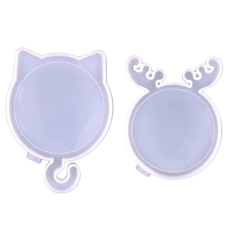 

L5YA Resin Mold for Photo Frame Silicone Picture Frames Mold Casting Deer Shape
