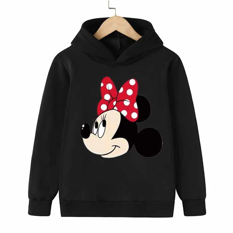 

Kids Mickey Mouse Hoodies Minnie mouse Sweatshirt Baby Boy Clothes Long Sleeve Tops Cute Children Spring Costume Girls Clothing