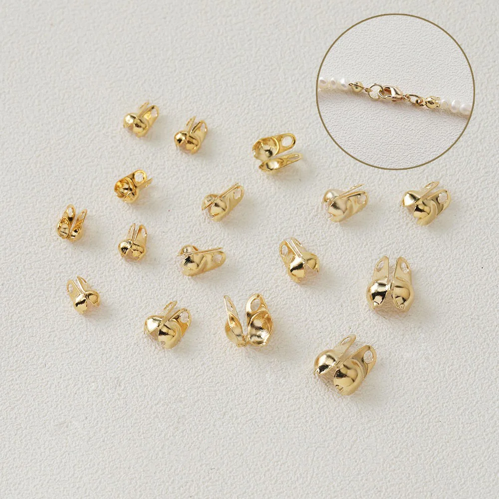 Латунная пряжка в форме фасоли с позолотой 18 карат застежка застежкой для