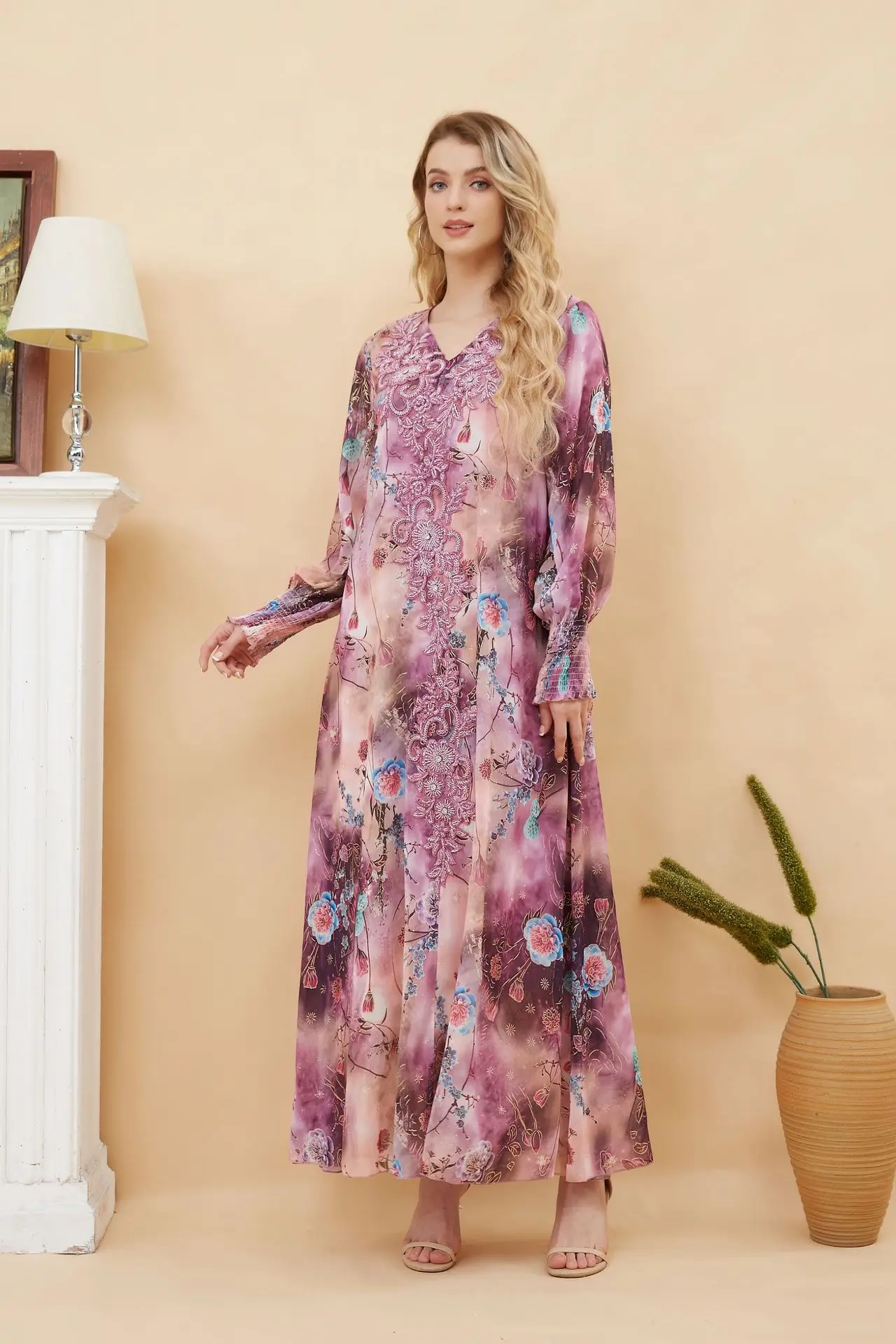 

Женское платье Рамадан ИД, мусульманское платье с вышивкой, платья Дубай, ислам, женское кимоно, халат, абайя, элегантный кафтан, кафтан Jalabiya