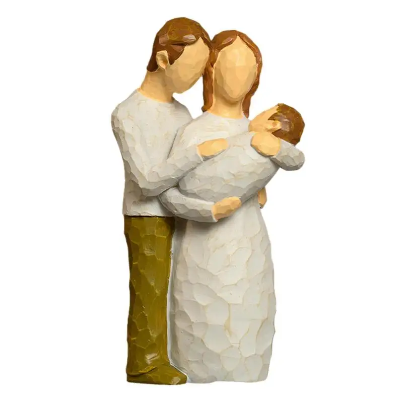 

Family Figurines Resin Statue Sculpted Painted Figure Resin Statue Holy Ornaments Sculpture For Home Room Desktop Decoration