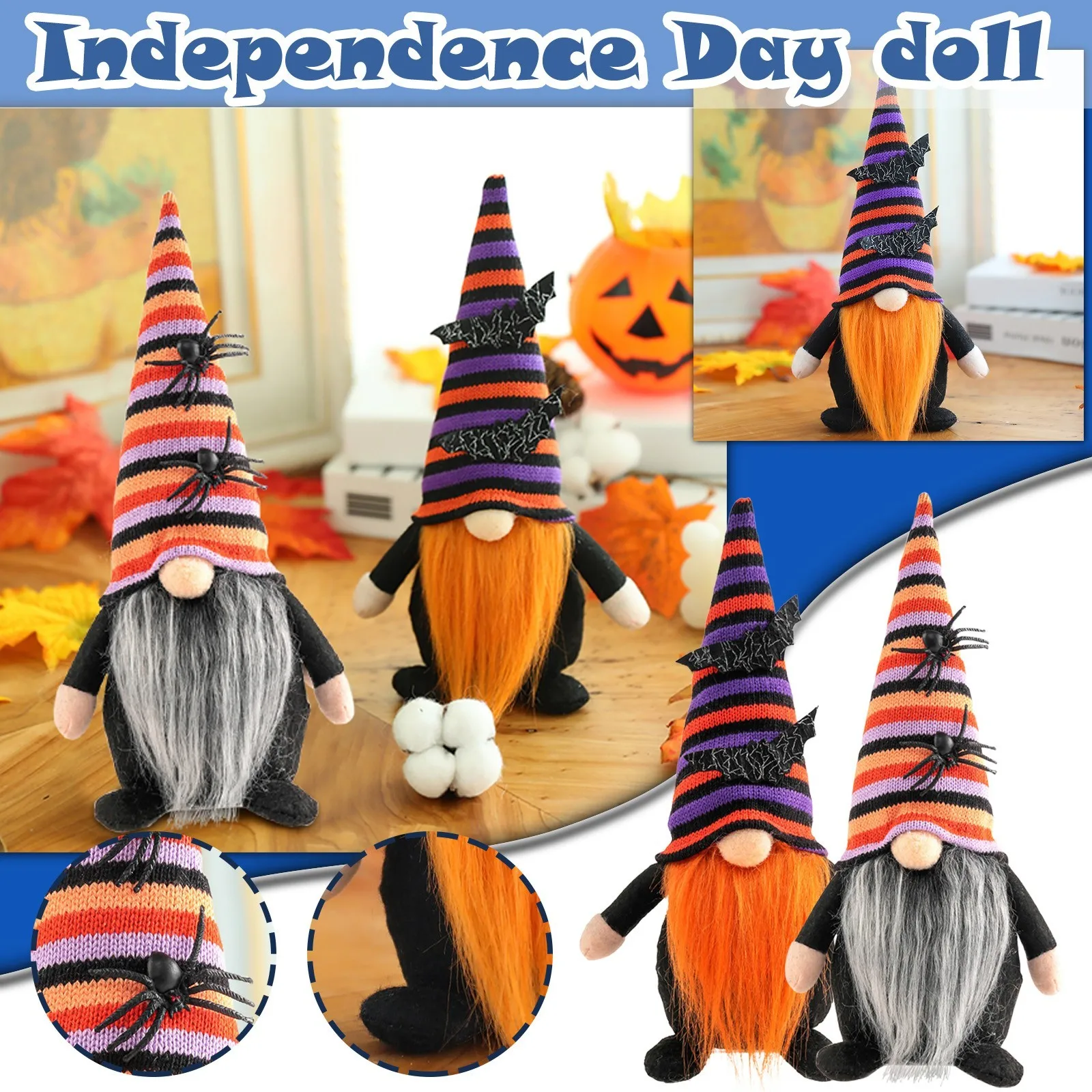 

Home Doll Bedroom Handmade Dwarf Dwarf Faceless Halloween Decoration Home Decor