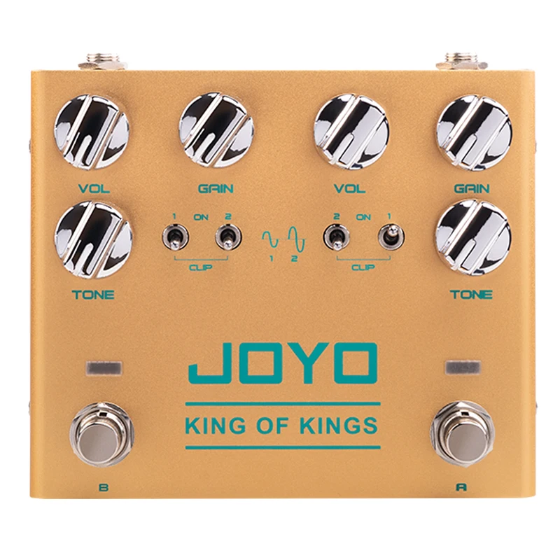 JOYO R-20 King of King Vintage Overdrive Pedal Dual Channel Classic Overdrive Effect Pedal Crunch Distortion Multieffect Pedal enlarge