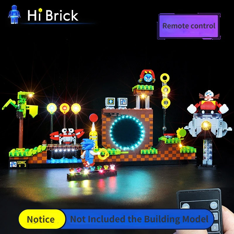 

HiBrick LED Lighting Set for 21331 Ideas Sonic the Hedgehogs Collectible Bricks Light Kit, Not Included the Building Model