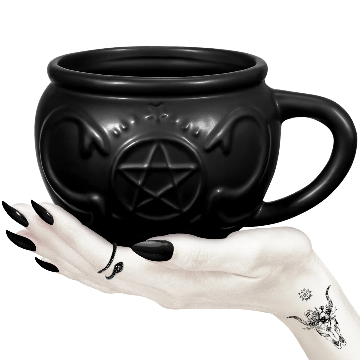 

Hemoton 520ml Cauldron Mug Unique Halloween Coffee Mug Witches Gift Ceramics Tea Cup for Halloween Banquet Festival (Black)