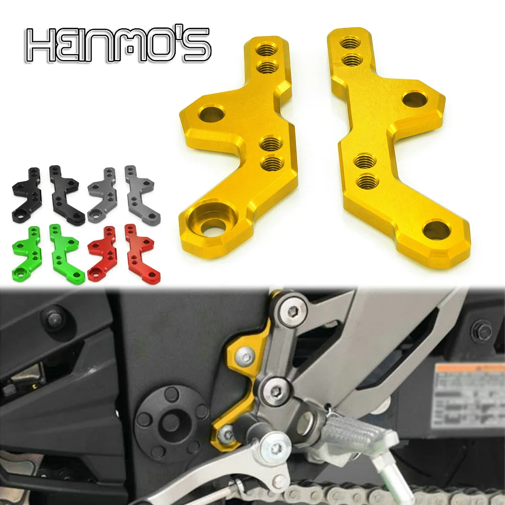 

For Kawasaki NINJA 250 300 Ninji300 2013-2016 2017 2018 Motorcycle Footpegs Rear Base Adjustable Retrofit Accessories Bracket