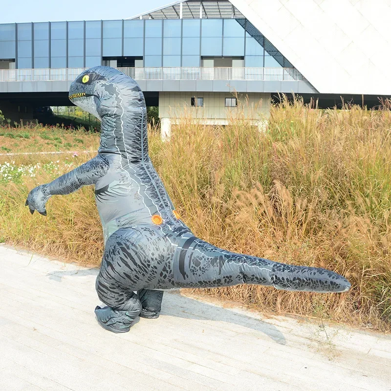 Cosxie надувной костюм Велоцираптор Тираннозавр Рекс Дино косплей мультяшная кукла