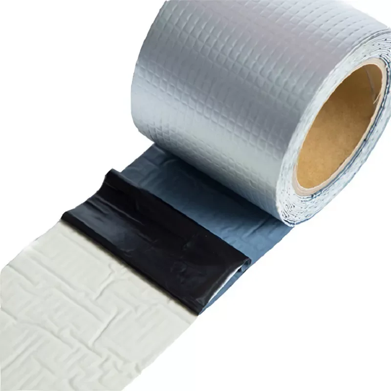 

Aluminum Foil Butyl Rubber Tape High Temperature Resistant Waterproof Tape Wall Roof Crack Pipe Repair Thickening Sticker 5M