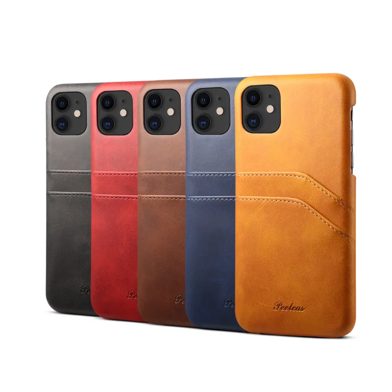 

Luxury vintage PU leather dual card slot mobile FHX-MT phone case for iPhone 7 8 Plus X XR XS MAX 11 11Pro MAX mobile phone Case