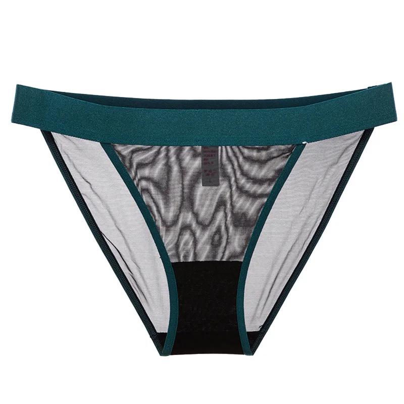 

Women's Sexy Low-Rise Lace Invisible Transparent Thong Seamless Ice Silk Thin Breathable Hot Girls' G-string Underpants