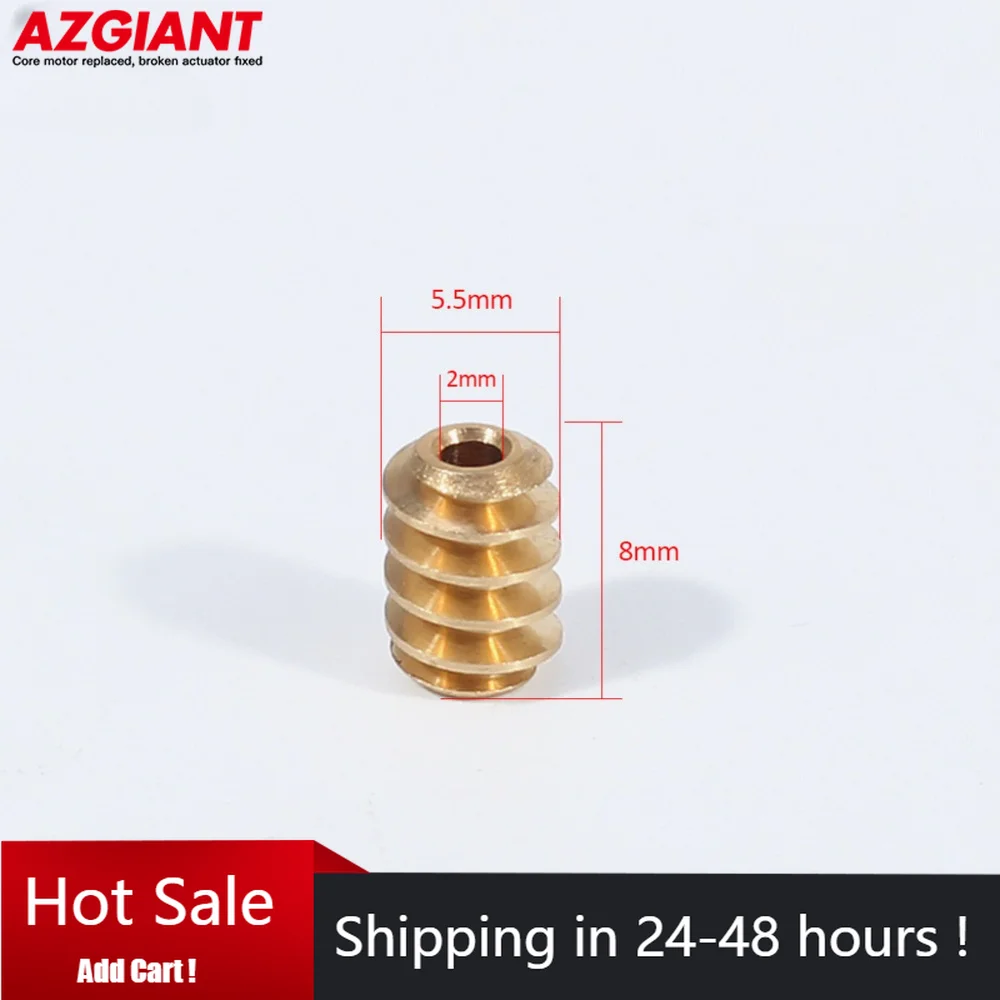 

AZGIANT Metal Module FC280 Motor Worm Gear Universal Car Motor Gear Copper