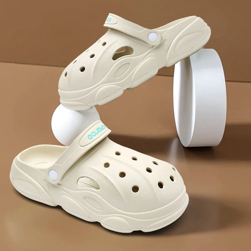 

New Summer Women Garden Slippers Casual EVA Soft Sole Sandals Unisex Beach Clogs Hollow Breathable Slip on Hole Loafers Shoe Hot