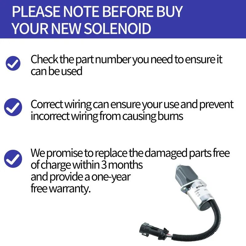 6681512 Заключение топлива 12 В 6681513 6690563 Для Bobcat S70 S100 S130 S150 S160 S175 S185 S205 S220 Соленоид