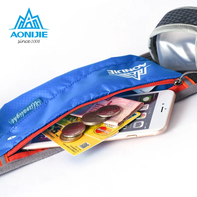 AONIJIE Running Waist Bag Sports Hydration Belt Bag Men Women Outdoor Travel Jogging Fanny Pack Waist Pack with Water Bottle
