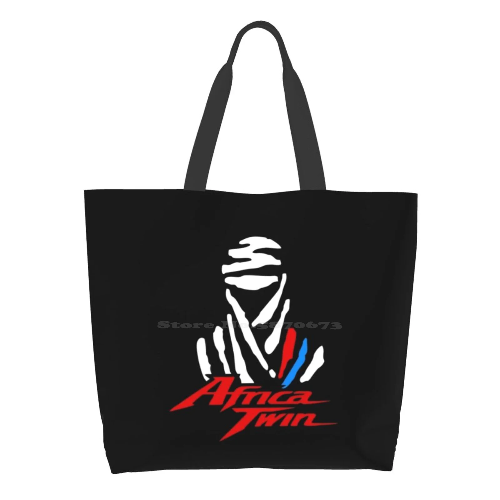 

Black Friday Sale - Africa Twin Casual Handbag Tote Bag Reusable Large Capacity Africa Twin Rally Bike Motorbike