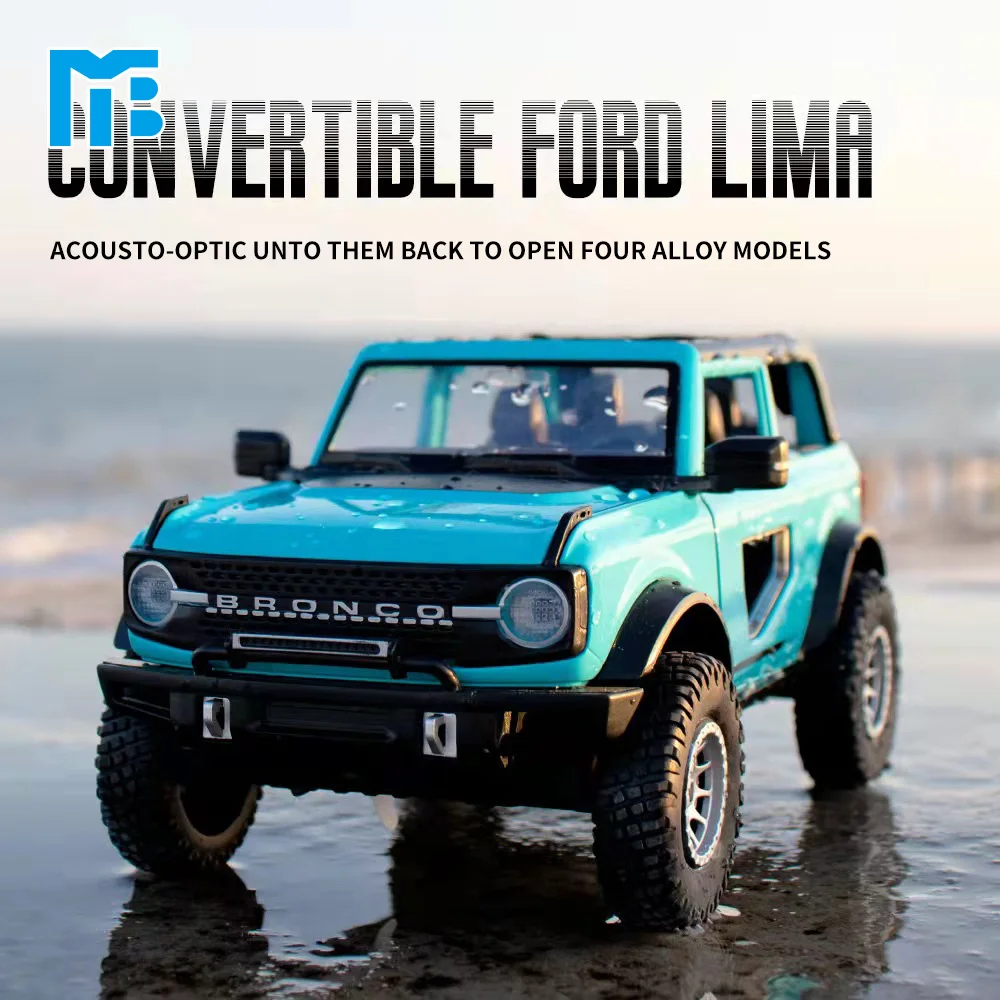 

1:24 Ford Limo children's toy car model alloy die cast car analog sound door light children's toy boy gift Collection