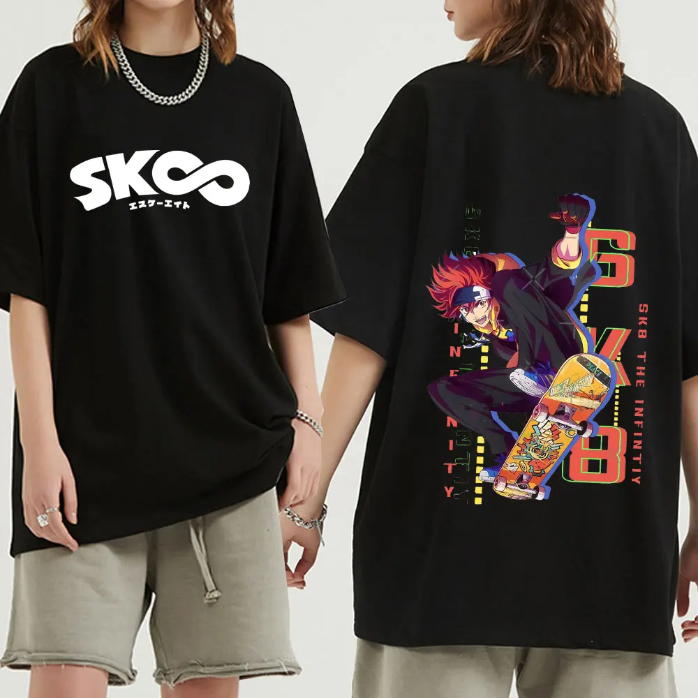 

New Japanese Anime SK8 The Infinity T Shirt Men Kawaii Cartoon Skateboard Boys Graphic Tees Harajuku Unisex Tops T-shirt Male