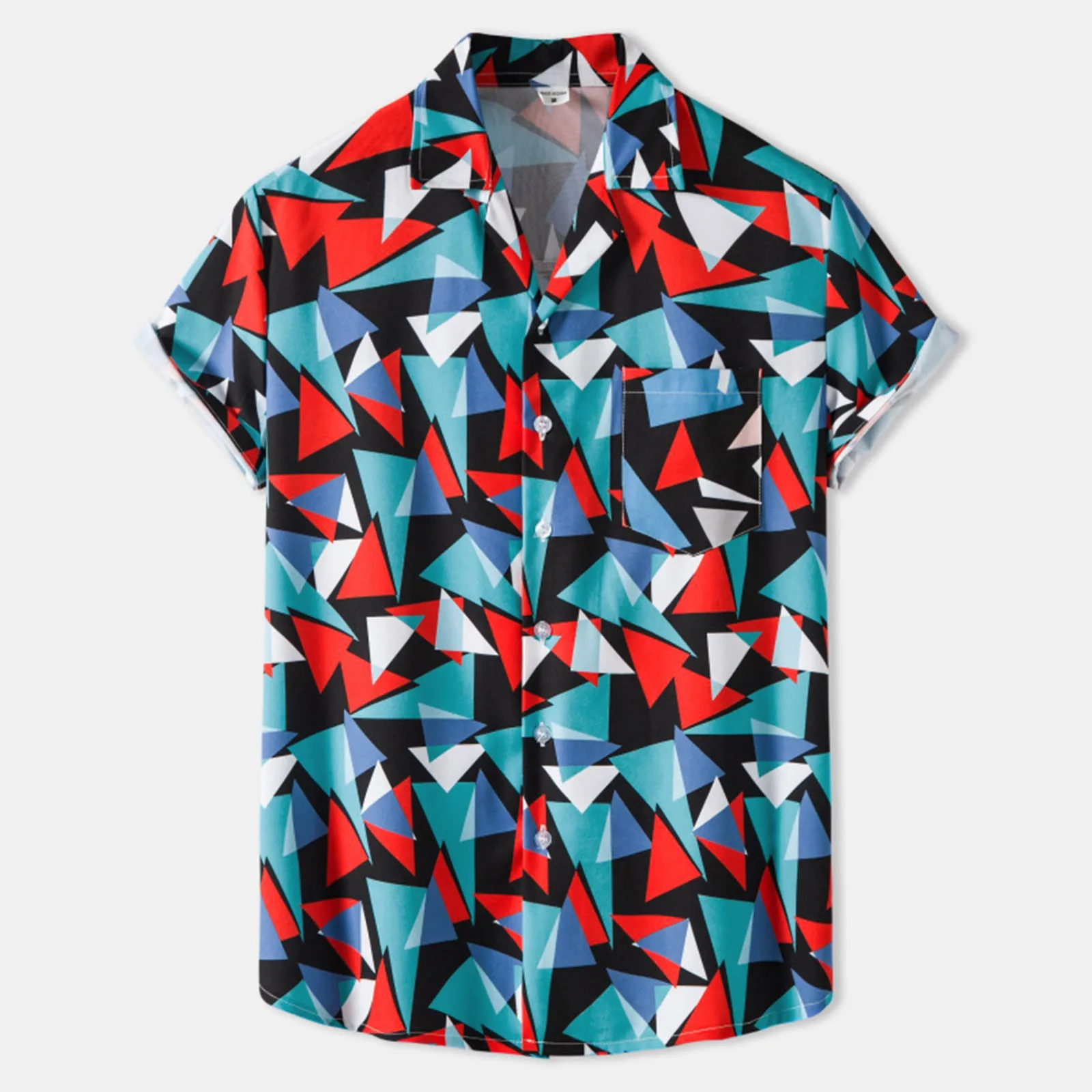 

Glitter Shirt Men Men Printed Casual Summer Hawaiian Shirts Short Sleeve Beach Button Down Shirts With Pocket
