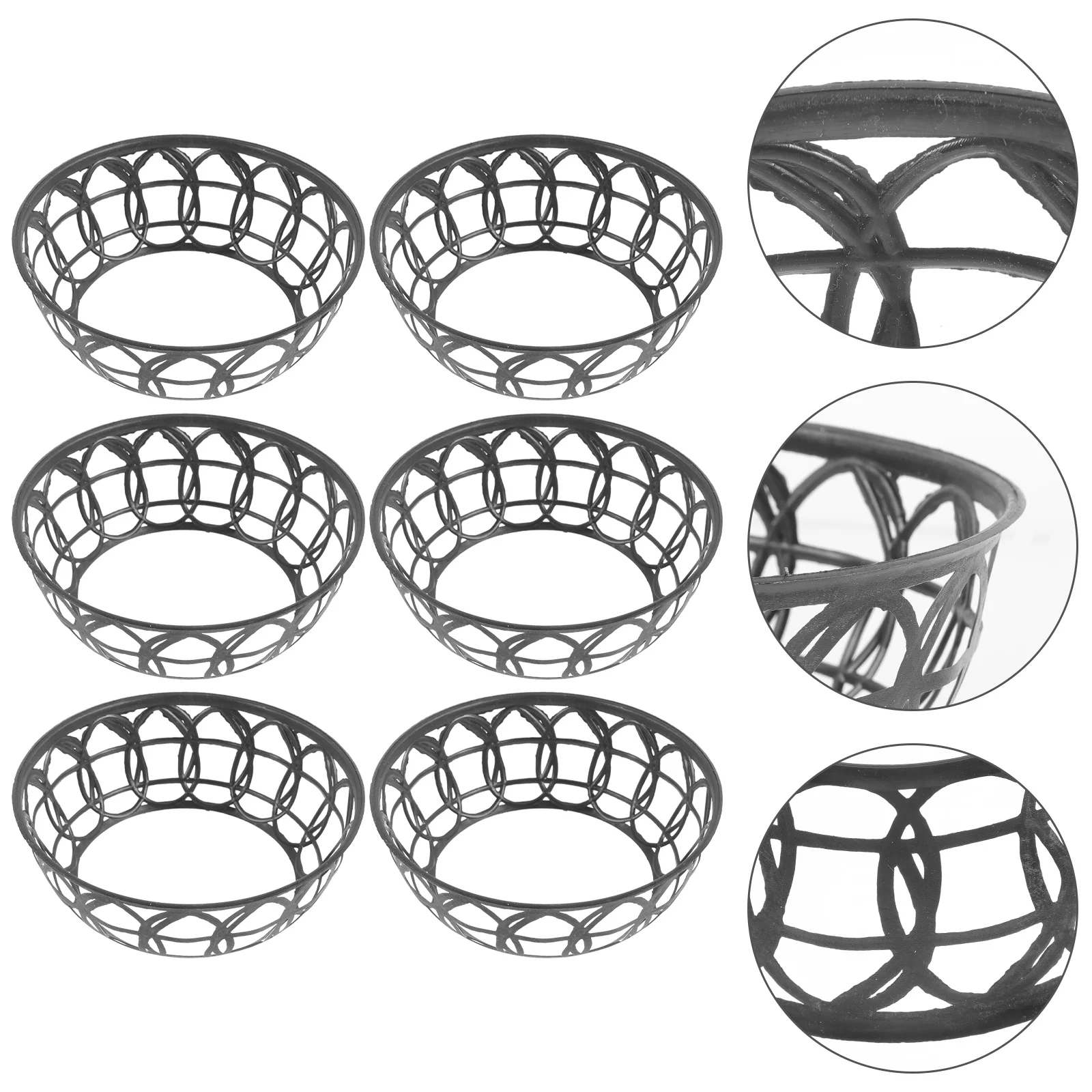 

6 Pcs Hats Plastic Inner Hoop Making Ring Weave Material Farmer Support Braided