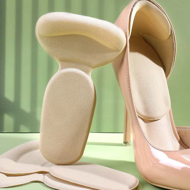 

Women Heel Protector High Heels T Shape Anti-slip Patch Adjust Size Heel Foot Stickers Shoe Insoles Inserts Inner Feet Back Pads