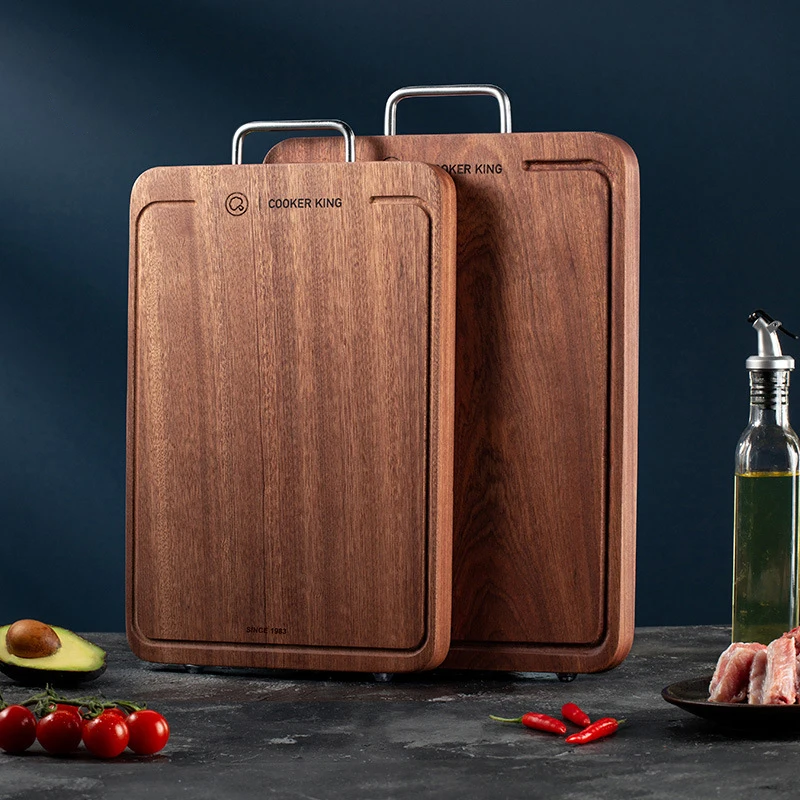 

Black Ebony Kitchen Cutting Board Double-side Using Bread Fruit Durable Chopping Blocks Kitchen Tools Accessories Chopping Block