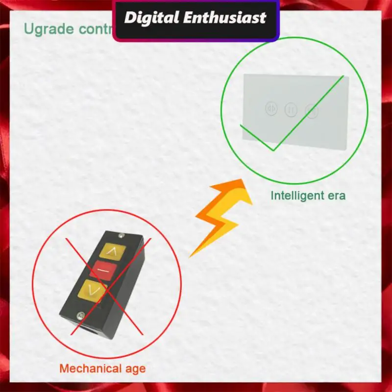 

Умный переключатель с дистанционным управлением, 220 В, сенсорный переключатель с роликовым затвором Tuya для Alexa и Google Home, переключатель Wi-Fi дл...