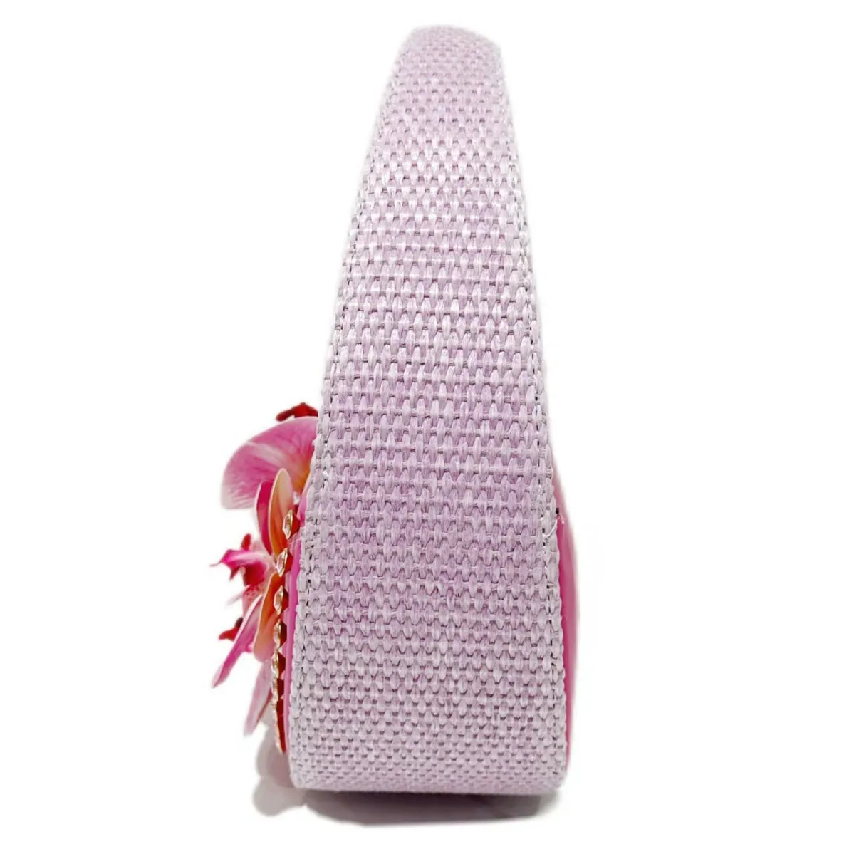 Модные женские сумки Moth Orchid Deco розового цвета в форме полумесяца дизайнерские