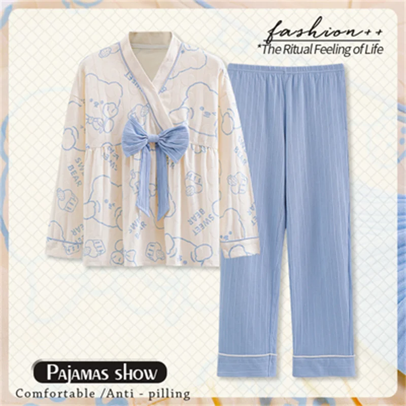 Princess Pajamas Set Sweet Sleepwear For Women Elastic Sexy Pyjama Women's 2022 Fashion Autumn Homewear Clothes Big Size