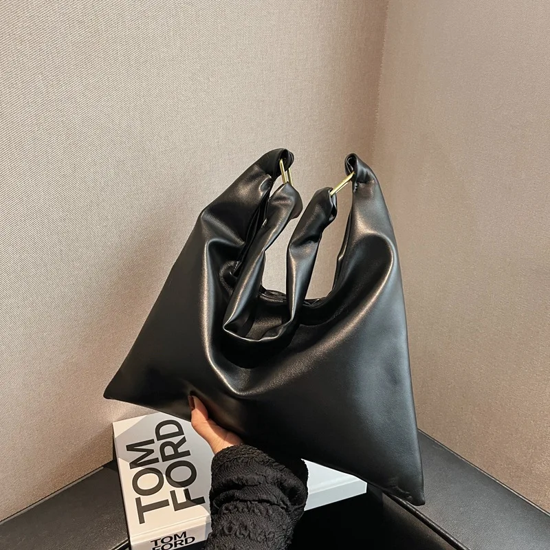 Fashion Exquisite Shopping Bag Retro Casual Women Totes Shoulder Bags Female Leather Solid Color Handbag for Women 2023 Spring