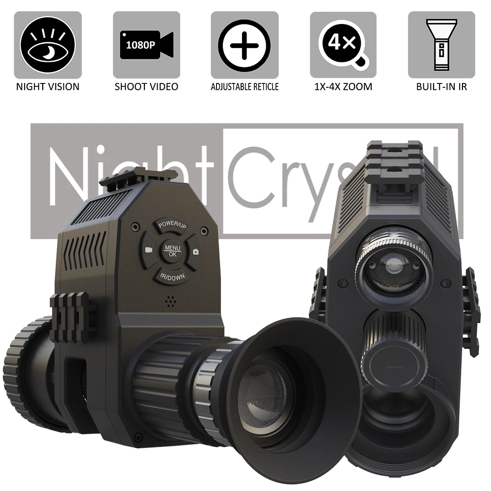 Scope Camera Video 1080p Hd Screen 4x Zoom Crosshair