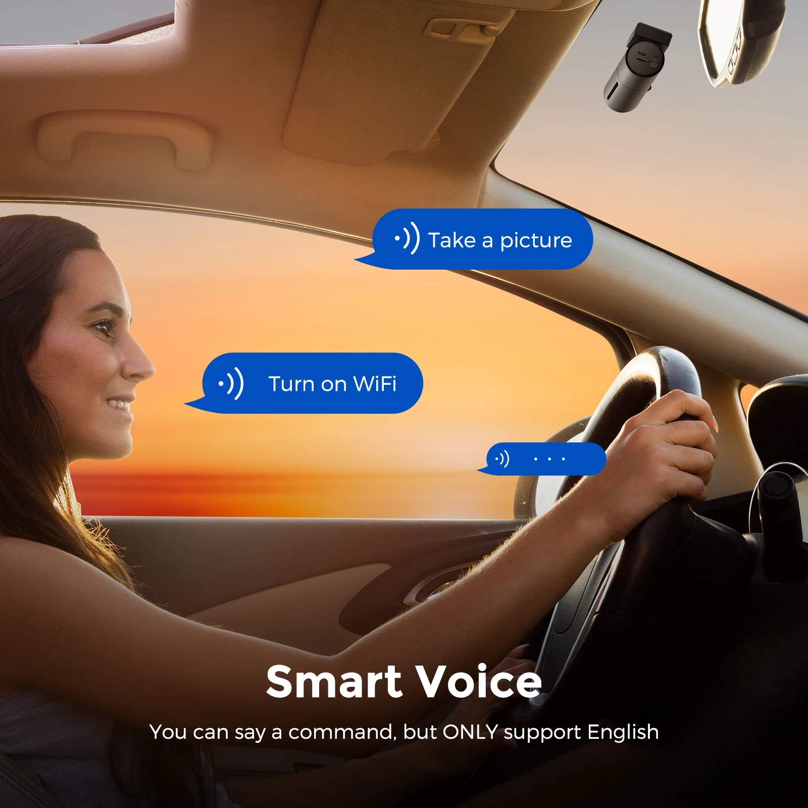 Автомобильный видеорегистратор с двумя камерами разрешение 1440P HD Wi-Fi GPS |