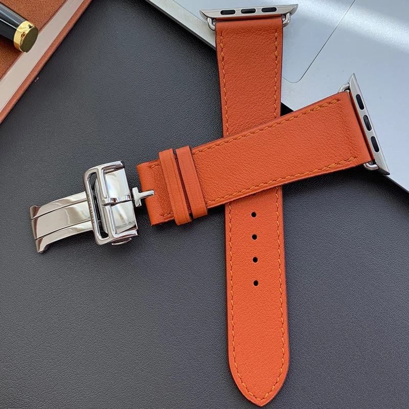 Official website Same authentic Apple Watch Strap 38mm 40mm 41mm 42mm 44mm 45mm 49mm Hand stitched strap iwatch8 7 6 5 4 3 2 1se