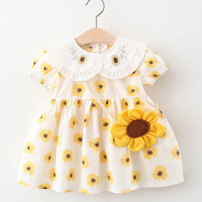 

Летняя одежда для маленьких девочек, пляжные платья для маленьких девочек, платье для новорожденных принцесс, детское платье