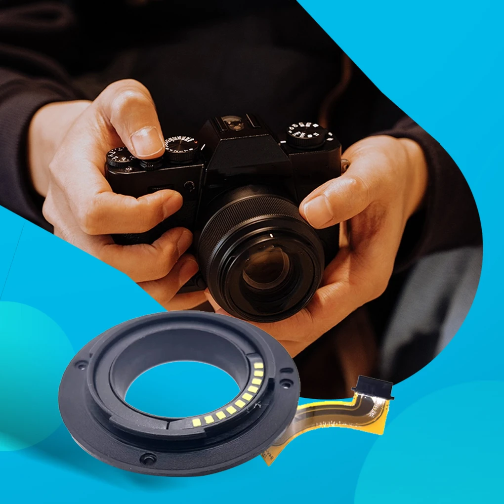 

50-230mm Lens Mount Ring with Ribbon Cable Cameras Lenses Adapter Rings Photography Accessories Replacement for Fujifilm