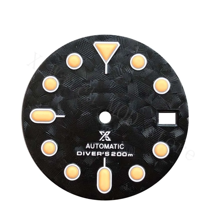 

2022 black dial new style mod nh35 movement dial with s logo for seik.. case diving 200mm watch skx007/skx009