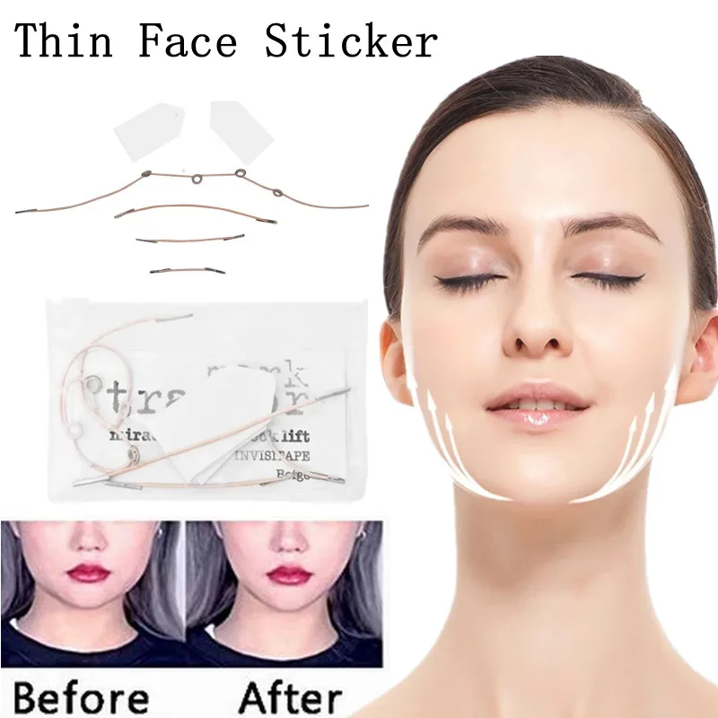 

16/40 Pcs Set Neck Woman Thin Face Stickers Invisible V-Shape Skin Sagging SkinFace Lift Up Fast Chin Adhesive Tape