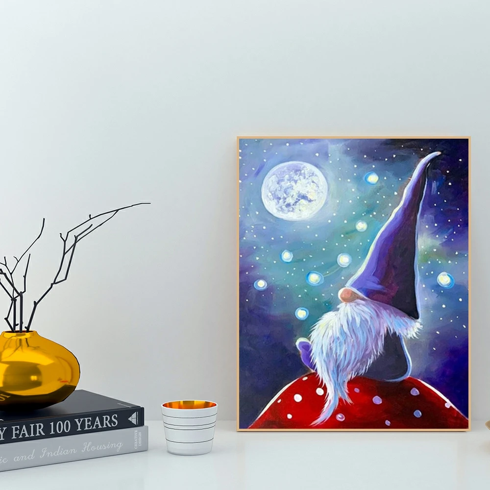 

5D DIY Santa Claus Diamond Painting Cartoon Cross Stitch Kits Full Square Round Embroidery Pumpkin Home Decor Handmade Kids Gift