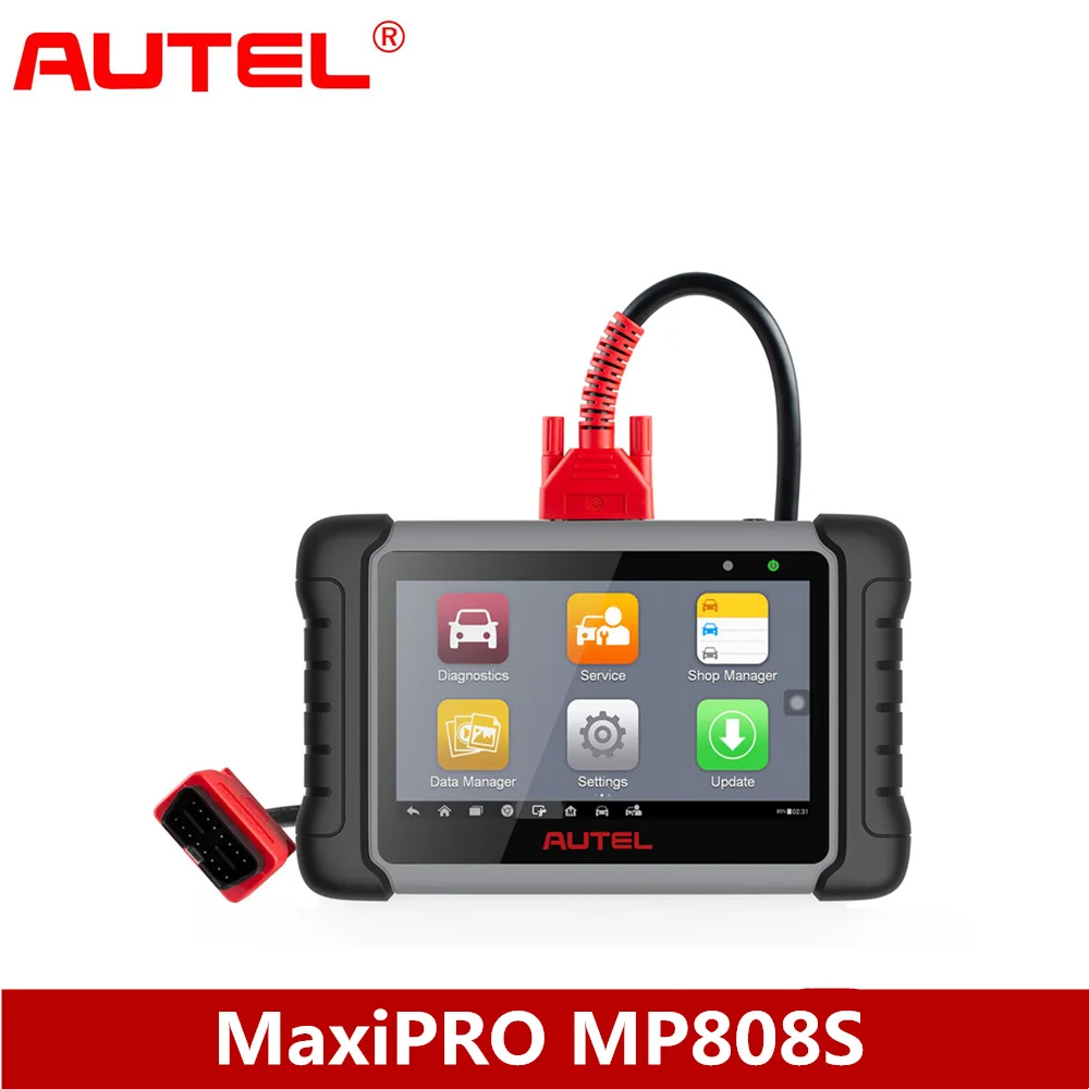 Autel MaxiPRO MP808S двунаправленный инструмент для сканирования с активным тестом кодирования ECU 30 + функций обслуживания, работает с MV105/MV108