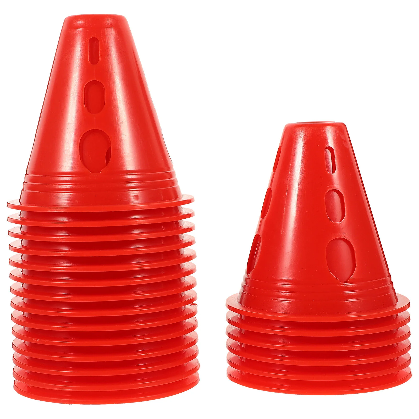 

20 Pcs Mini Footballs The Sign Gym Sports Training Cone Hole Cones Markers Roller Skate Plastic Obstacle Course Indoor